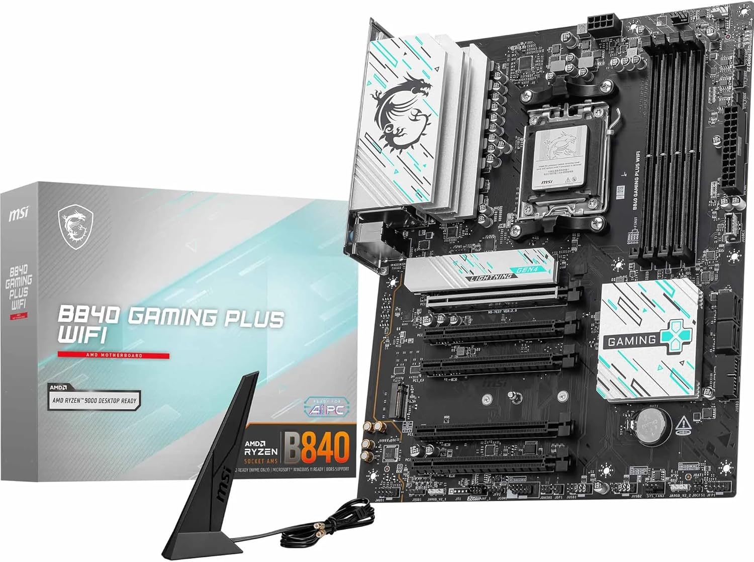 MSI AM5 ATX B840 GAMING PLUS WIFI Motherboard