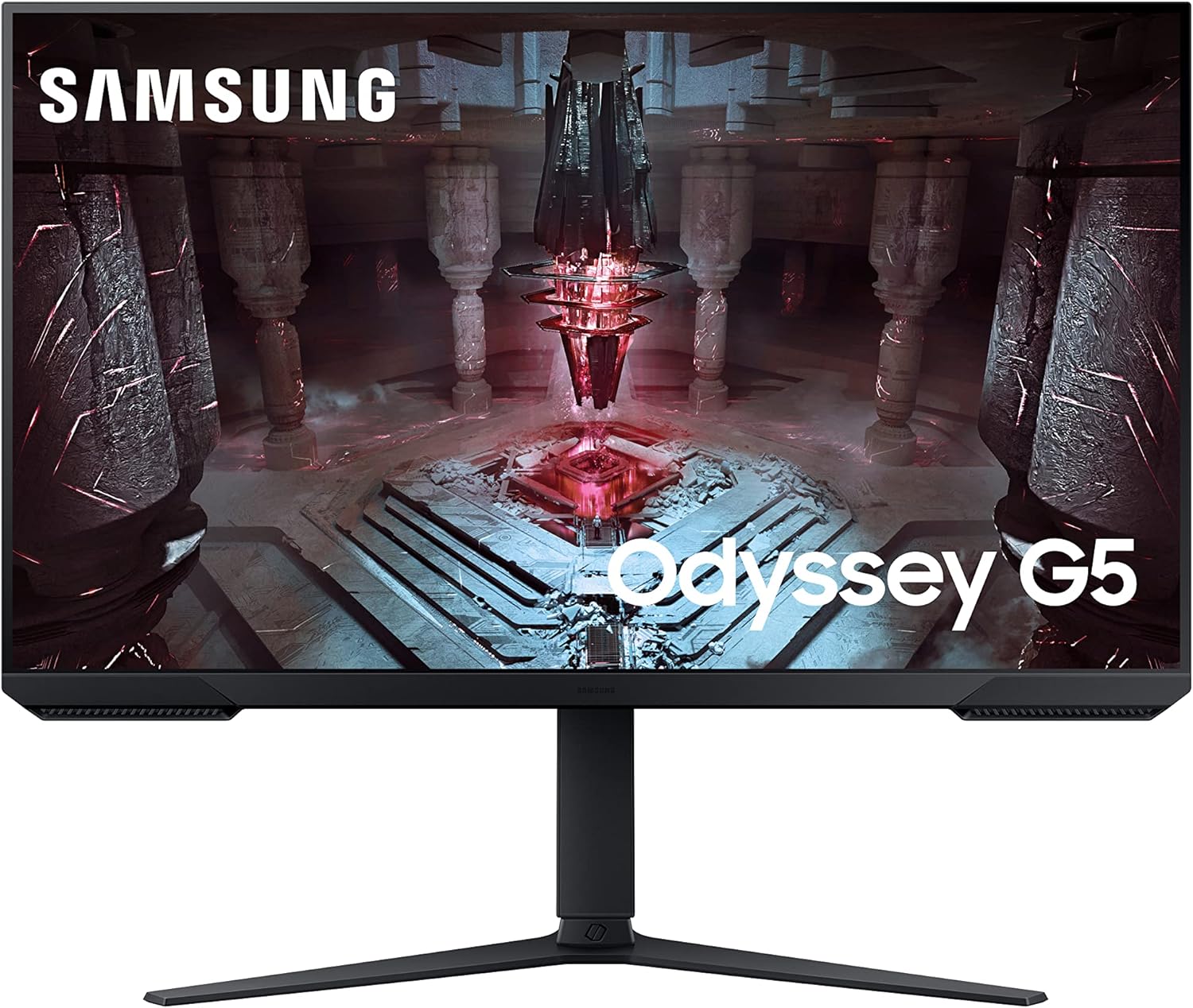 Samsung Odyssey G51C 27-inch QHD 165Hz Gaming Monitor, AMD FreeSync Premium Pro, Height Adjustable