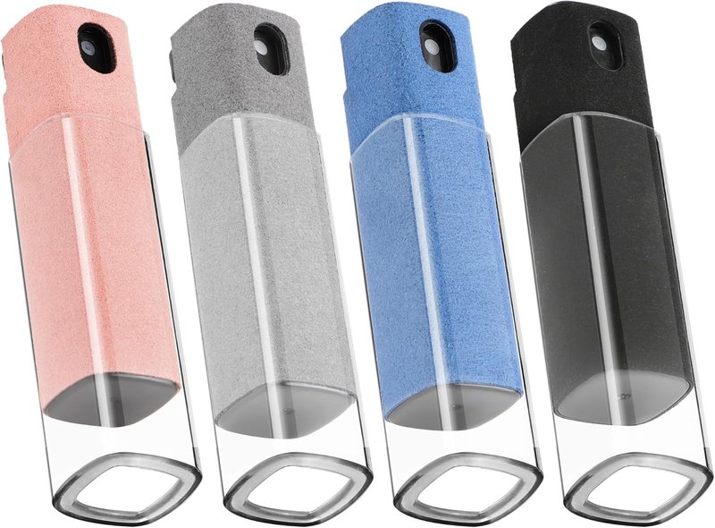 YiliYa Pack of 4 Screen Cleaners, All in One Screen Cleaner Screen Cleaning Spray Bottle & Microfibre Cloth for Phones Laptop Tablet Monitors & Car Screens