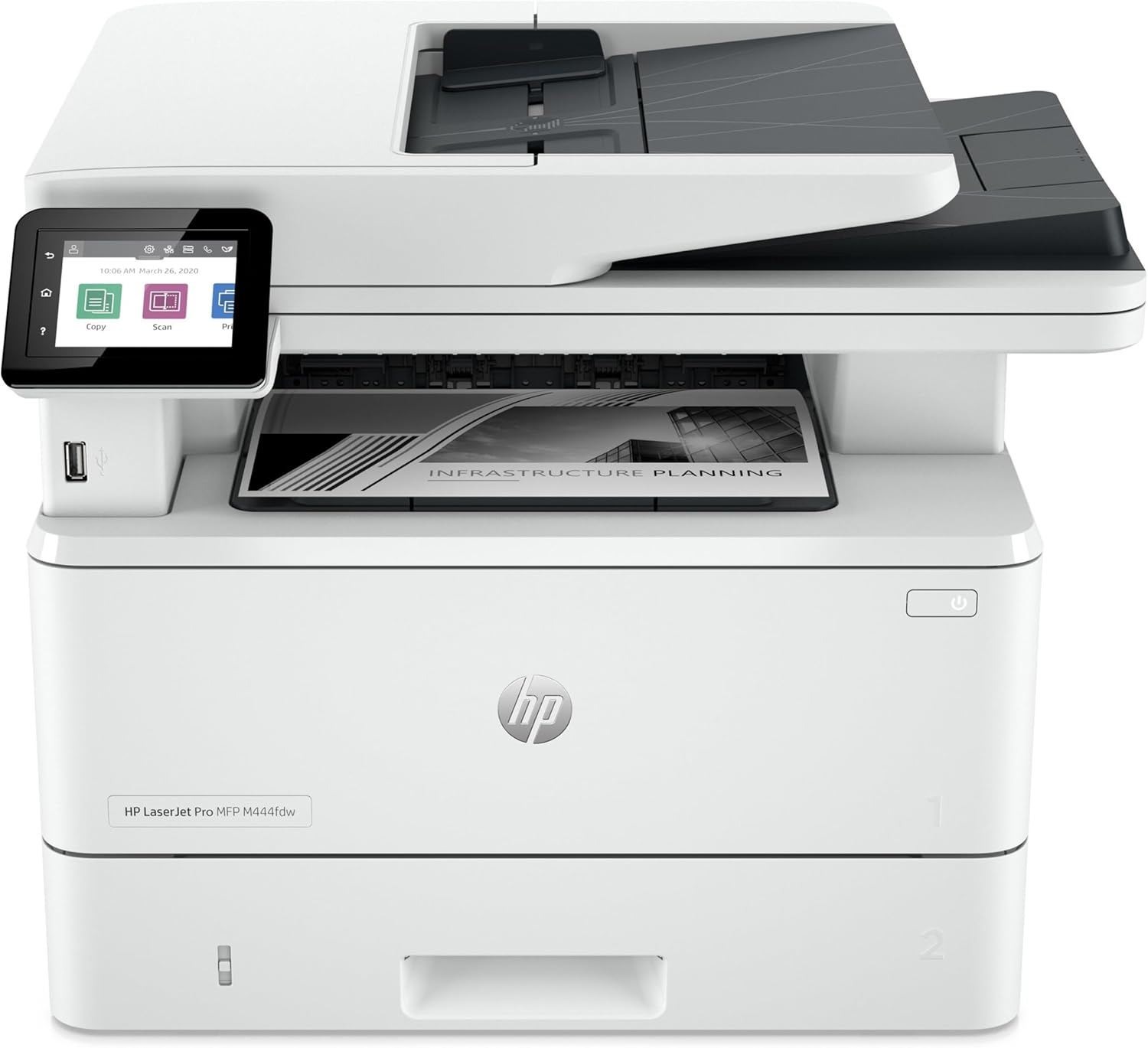 HP 4101FDW Laser Jet Pro MFP Wireless Printer with Fax, White