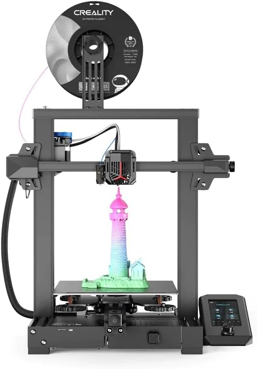 Creality Ender 3 V2 NEO 3D Printer with CR-Touch Auto-Leveling, Steel PC Bed and 220x220x250mm Printing Size