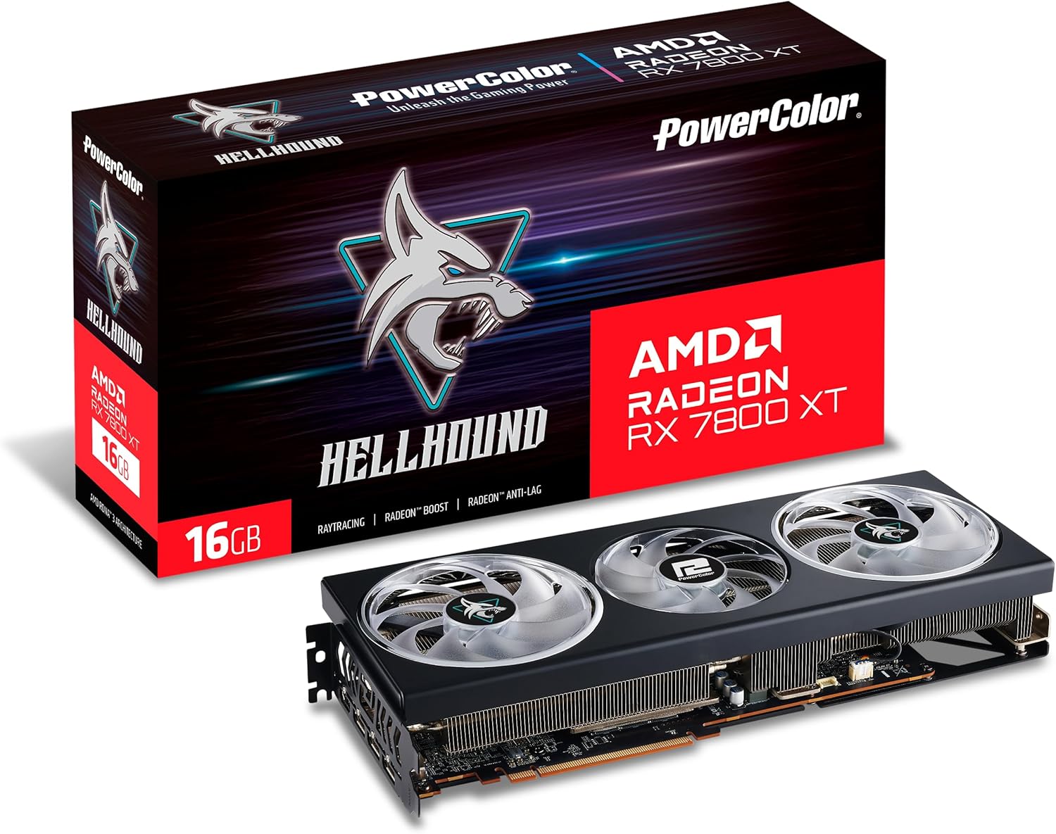 PowerColor Red Devil AMD Radeon RX 7800 XT 16GB GDDR6 Graphics Card — Triple Fan, PCIe 4.0, AMD RDNA 3, HDMI, DisplayPort