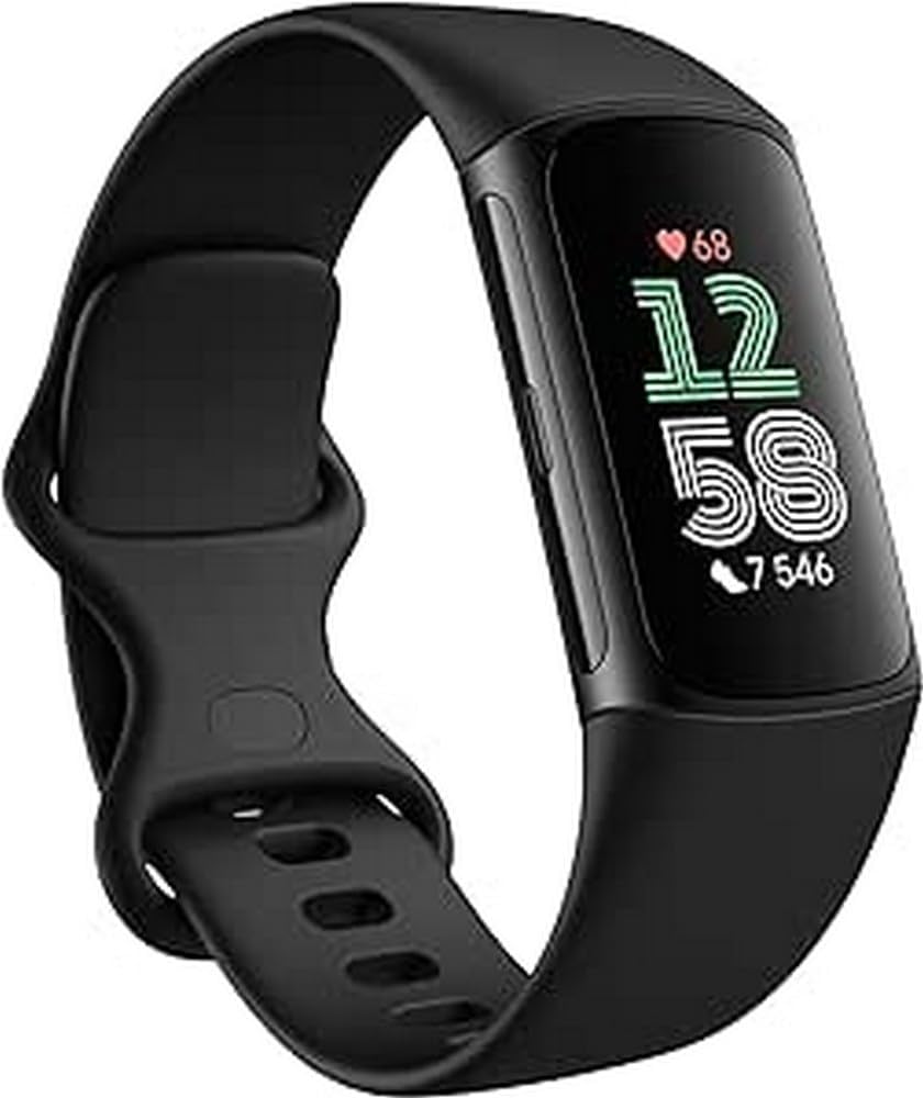 Fitbit Charge 6 Activity Tracker - Built-in GPS, Google Wallet, Google Maps, 7-Day Battery, Obsidian/Black