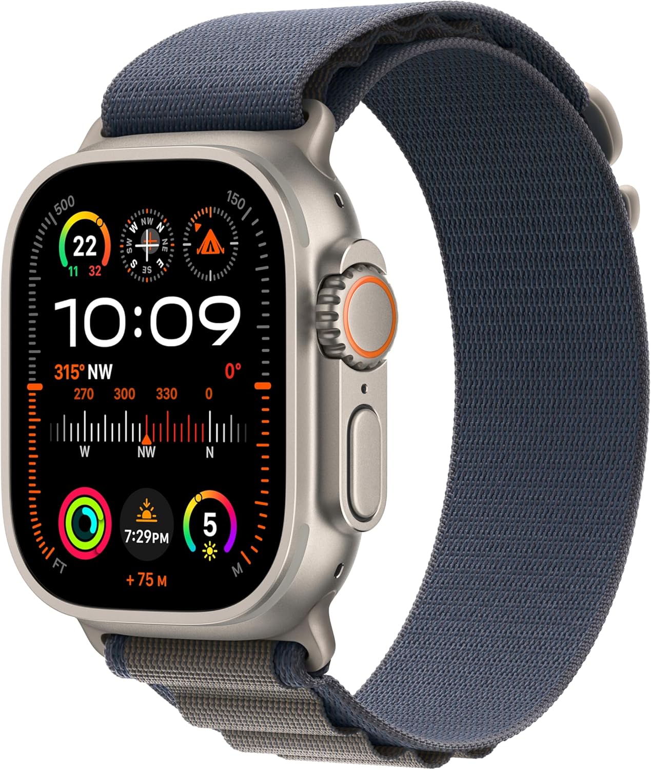 Apple Watch Ultra 2 GPS + Cellular 49mm Titanium Case with Alpine Loop - Rugged Adventure Watch