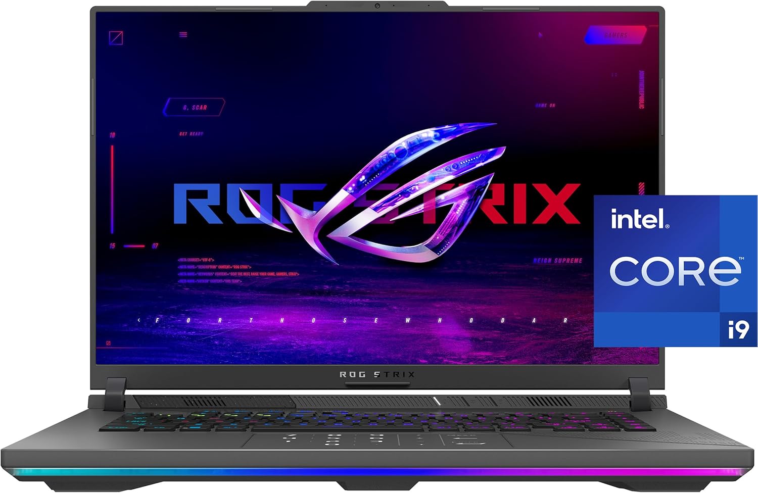 ASUS ROG Strix G16 (2024) Gaming Laptop, 16" QHD 240Hz, GeForce RTX 4070, Intel Core i9-14900HX, 32GB DDR5, 1TB PCIe SSD, Wi-Fi 6E, Windows 11 Pro
