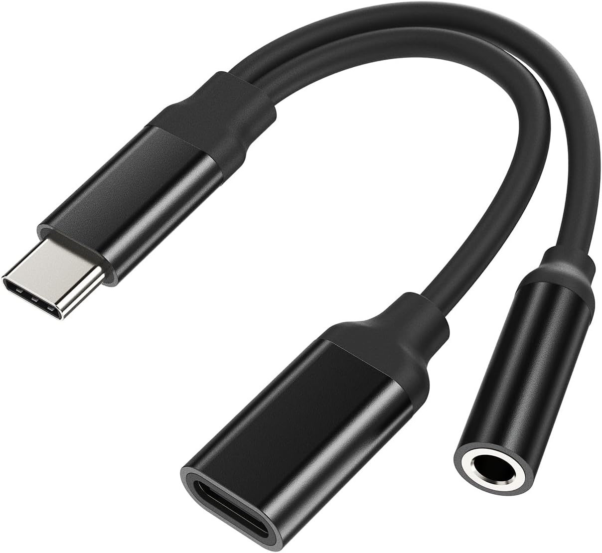 USB C Headphone Jack Adapter for Iphone15(2in1)Type C Macbook Charging Cable Dongle to 3.5mm Car Stereo DAC AUX Audio Splitter for Samsung Charger Accessories for Apple 15Pro Max Plus for Ipad Pro Air