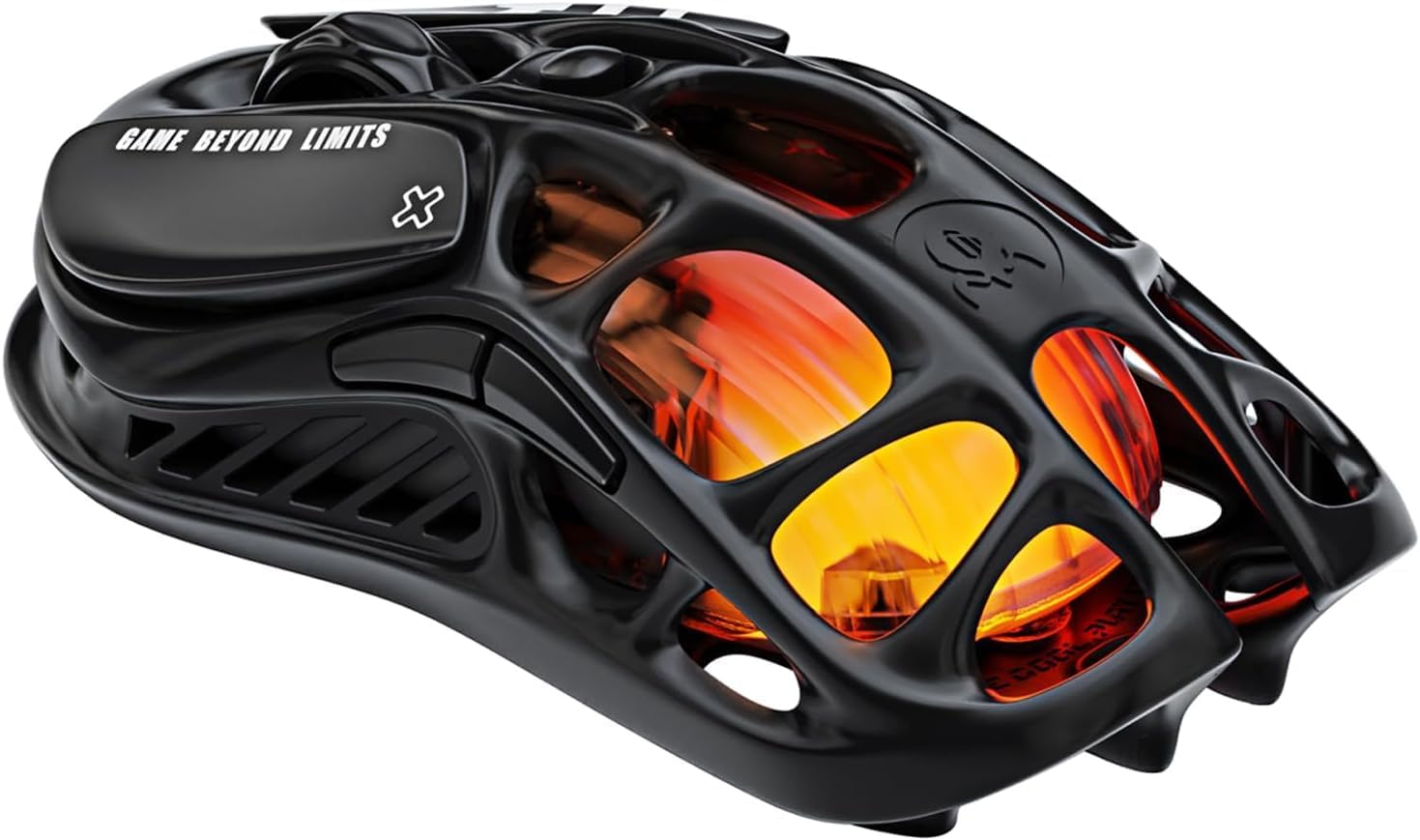 GravaStar Mercury M2 Wireless Gaming Mouse, 26,000 DPI PAW3395 Sensor, 79g Lightweight Hollowed Out Design, 1K Hz Polling Rate, 5 Programmable Buttons, GLOWSYNC RGB, Matte Black