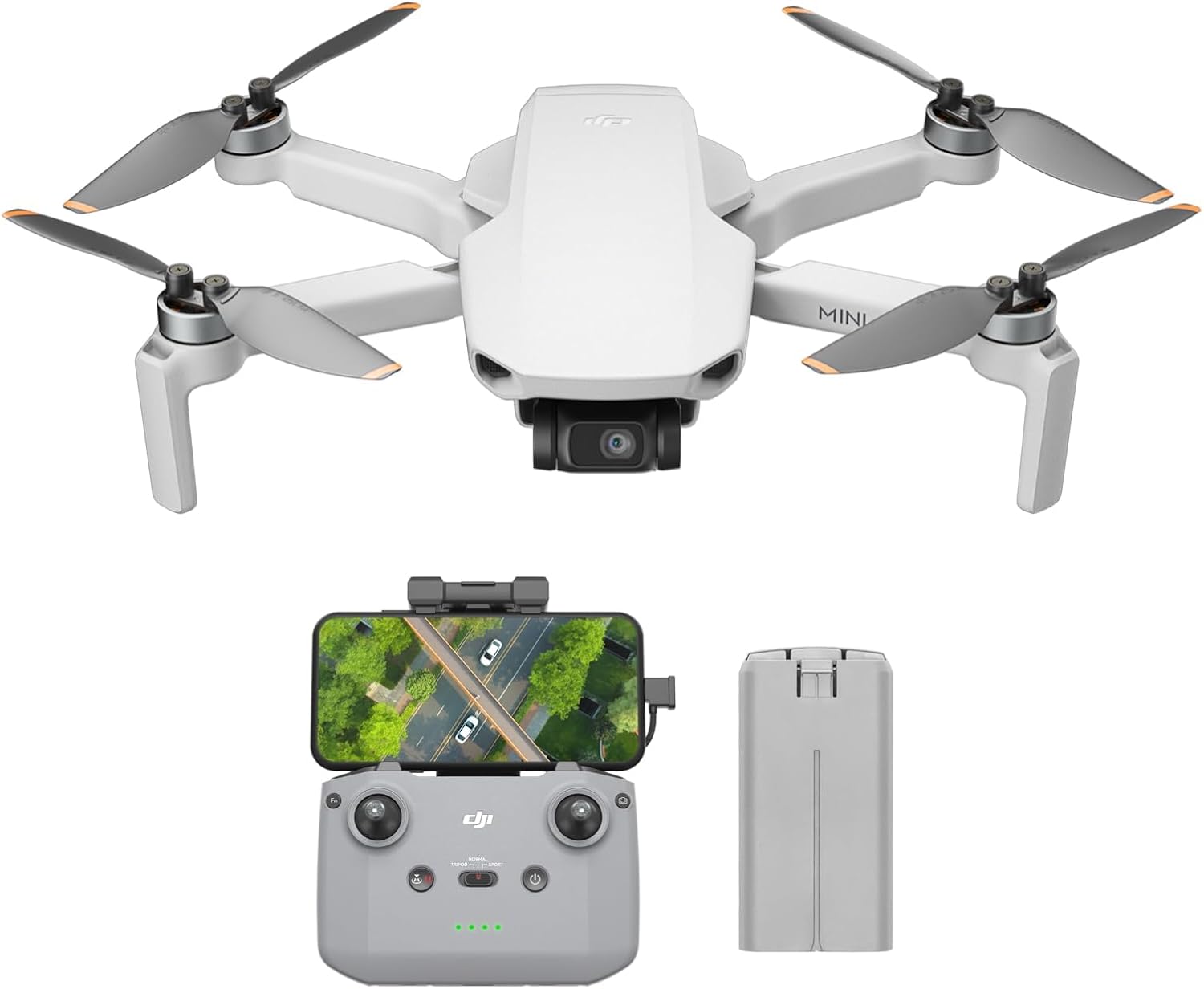 DJI Mini 4K Drone with 4K UHD Camera - Under 249g, 3-Axis Gimbal, 10km Transmission, 31-Min Flight