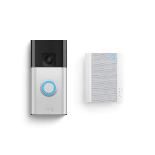 Ring Battery Video Doorbell + Chime (2nd Gen) — 1440p HD, DIY Wireless, Head-to-Toe View