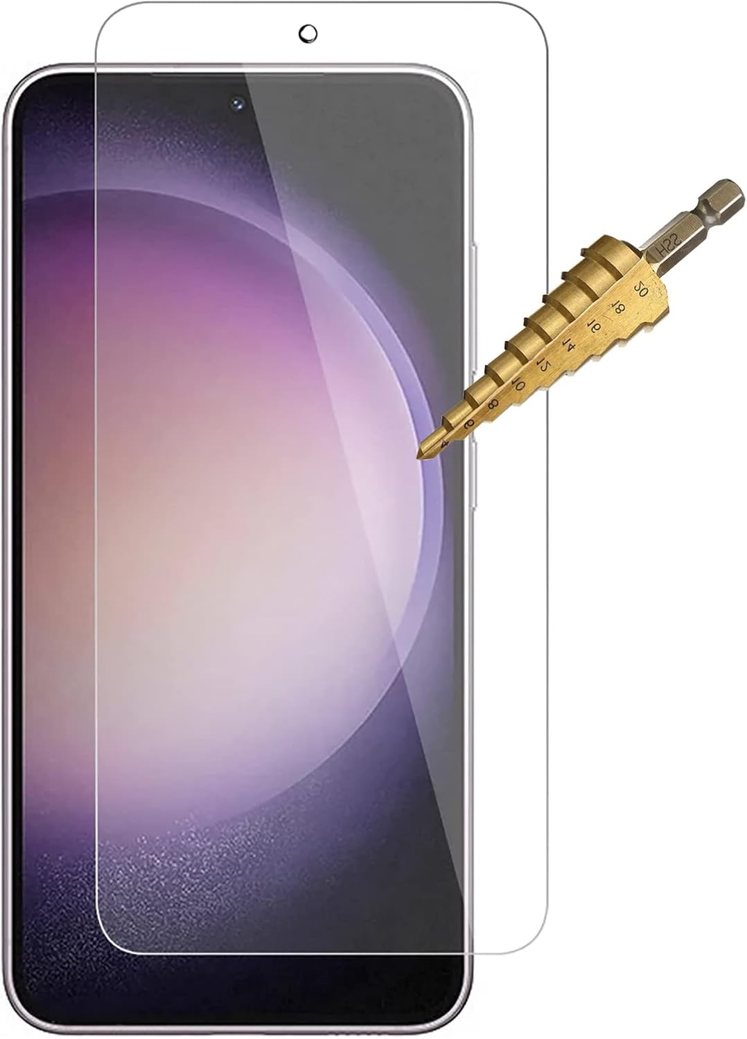 Tempered Glass Screen Protector Phone Guard Compatible with/Replacement for Samsung Galaxy S23 (Tempered Glass Front, S23)