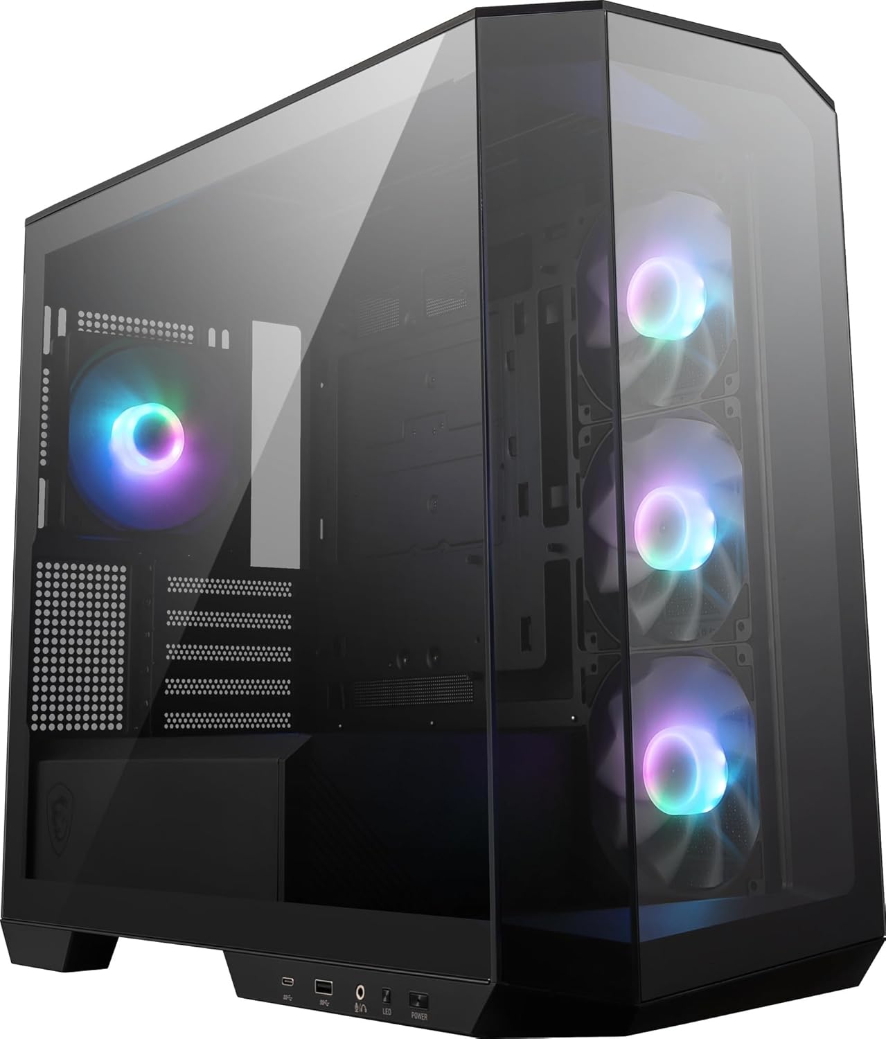 MSI MAG PANO M100R PZ Project Zero Motherboard Micro-ATX Middle Tower PC Case Black CS8963