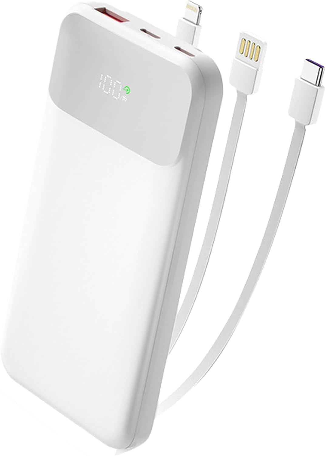 Philips Durable and Reliable Power Bank Black 10000mAh with Lightning USB-A and Type C Cable, PD 18W Fast Charging, Slim and Portable Design, Fit for Travelling, Office Emergency Power. DLP1912CW