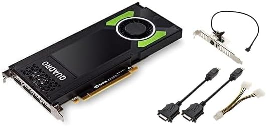 NVIDIA Quadro P4000 8GB GDDR5 Single Slot Graphics Card - 1792 CUDA Cores, ECC, 256bit, 243.3GB/s, Mini DisplayPort 1.4a, 105W Power Consumption, PCI Express 3.0 x16 (Renewed)