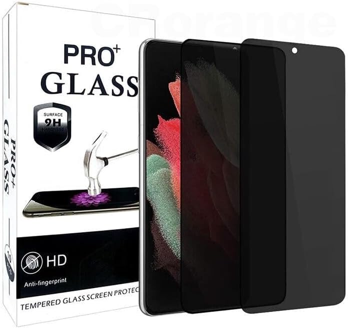 Privacy Tempered Glass Screen Protector For Samsung Galaxy S21, S21+, S22, S21 Ultra 5G, S22 Ultra, S22 Plus, S23, S23 Ultra, S23 Plus, S23 FE, A54 5G, A34 5G 3D Full Coverage, Bubble Free, Easy to Install (Galaxy S22 Ultra)