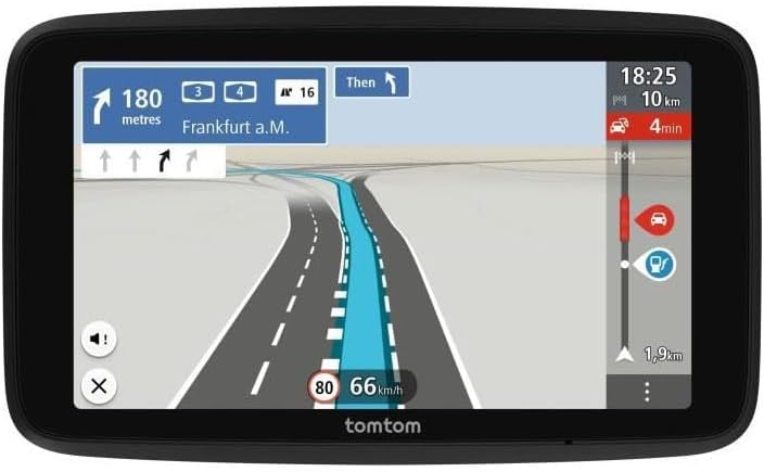 Tomtom Car Navigation GO Classic 2nd (5 Inches, Avoid Traffic Jams Thanks to Tomtom Traffic, Map Updates Europe Included, Updates via WiFi, Dynamic Lane Assistant, Built-in, Reversible Mount)
