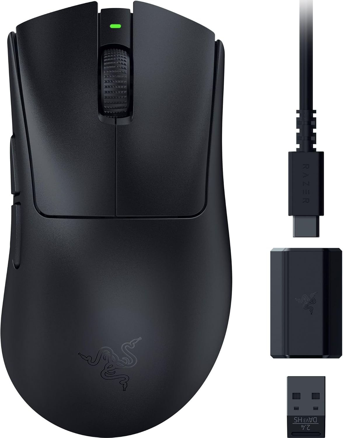 Razer DeathAdder V3 HyperSpeed Wireless Gaming Mouse - 55g, 26K Sensor, Up to 100 Hr Battery
