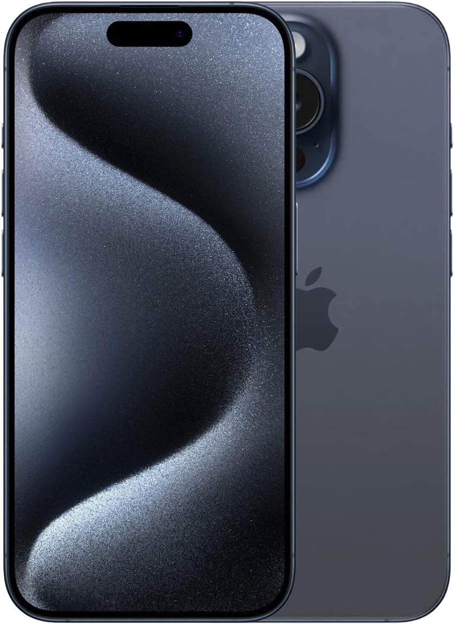 Apple iPhone 15 Pro 256GB - Blue Titanium - Good - (Renewed)