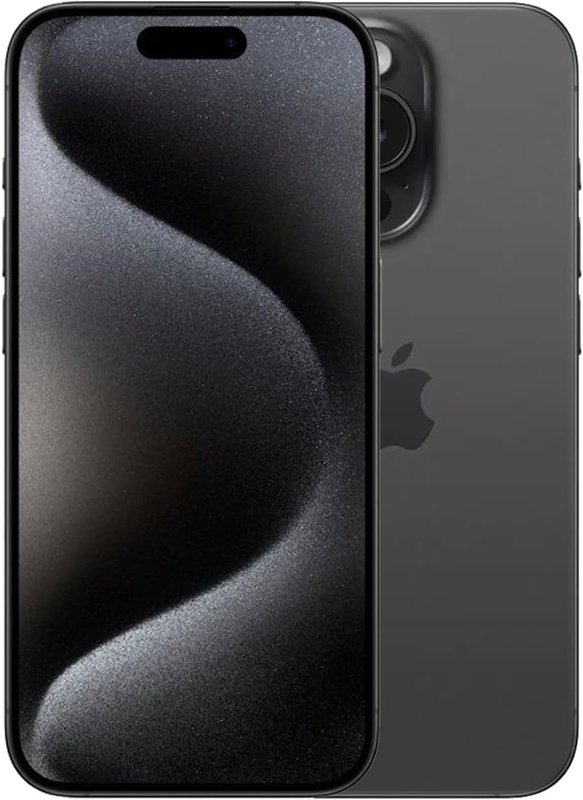 Apple iPhone 15 Pro (128 GB) - Black Titanium (Renewed)