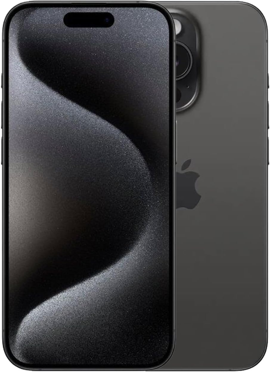 Apple iPhone 15 Pro Max (512 GB) - Black Titanium (Renewed)