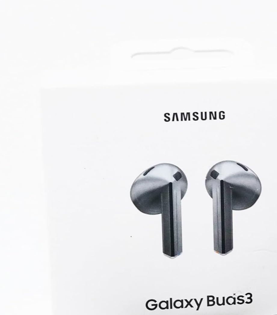Samsung Galaxy Buds 3 AI True Wireless Bluetooth Earbuds, Sound Optimization, Real Time Interpreter, Noise Cancellation, Redesigned Fit, Touch Control, Latin American Version (Silver)