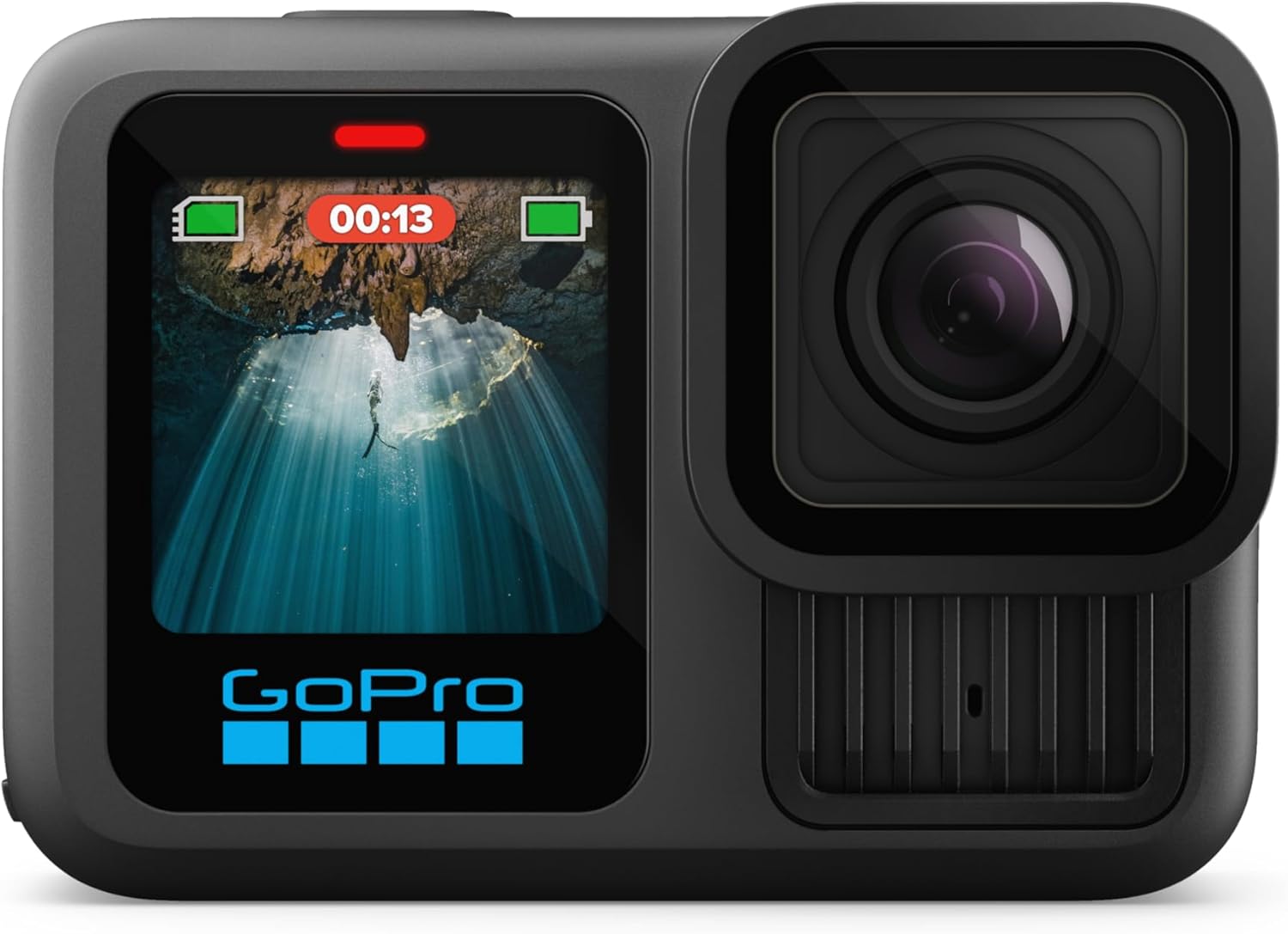 GoPro HERO13 Black Waterproof Action Camera - 5.3K60 Video, 27MP Photo, HB-Series Lens Compatible