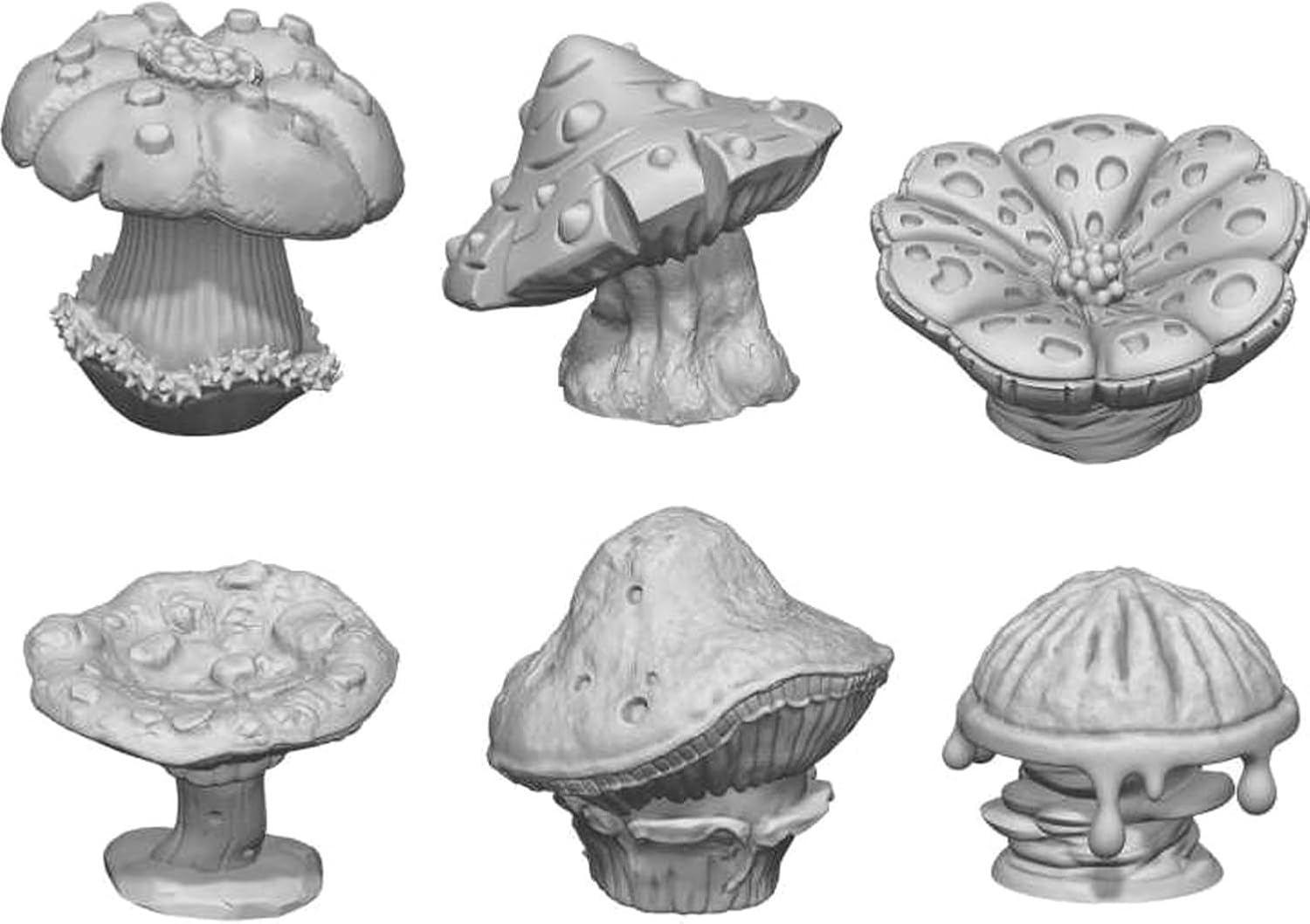 Green Staff World GSWD-12963 Non-Scale 3D Print Set Chunky Mushroom XL 3D Printer Kit