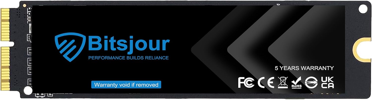 Internal SSD NVMe 512GB for Apple MacBook Air Mid 2013-2017, MacBook Pro Retina Fine 2013-2015, iMac Fine 2013-2017, Mac Pro Fine 2013, Mac mini Fine 2014