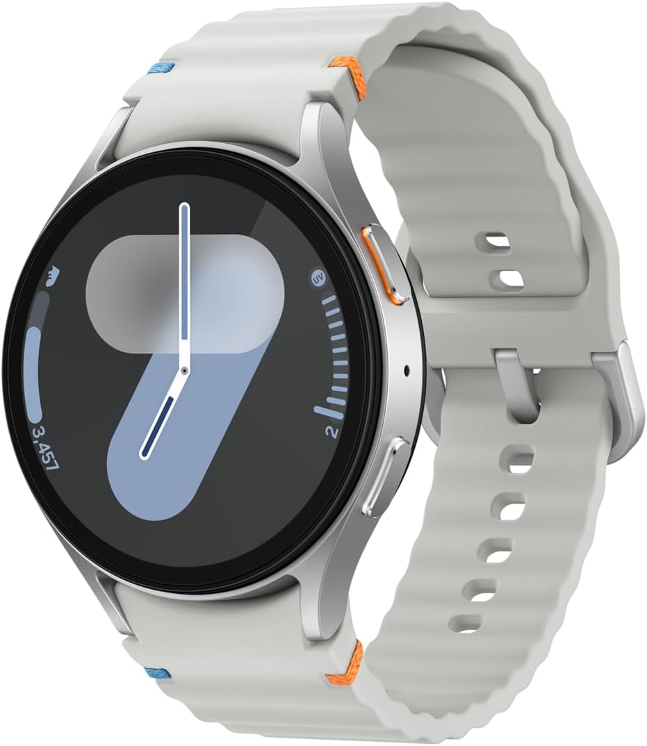 Samsung Galaxy Watch 7 BT 44mm Silver - Super AMOLED Display, AI Health Tracking, WearOS
