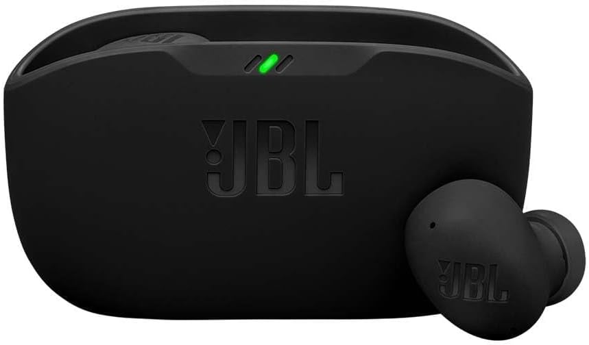 JBL Wave Buds 2, JBL Pure Bass Sound, Active Noise Cancelling with Smart Ambient, 4 mics for Crisp, Clear Calls, Water and dust Resistant, Black