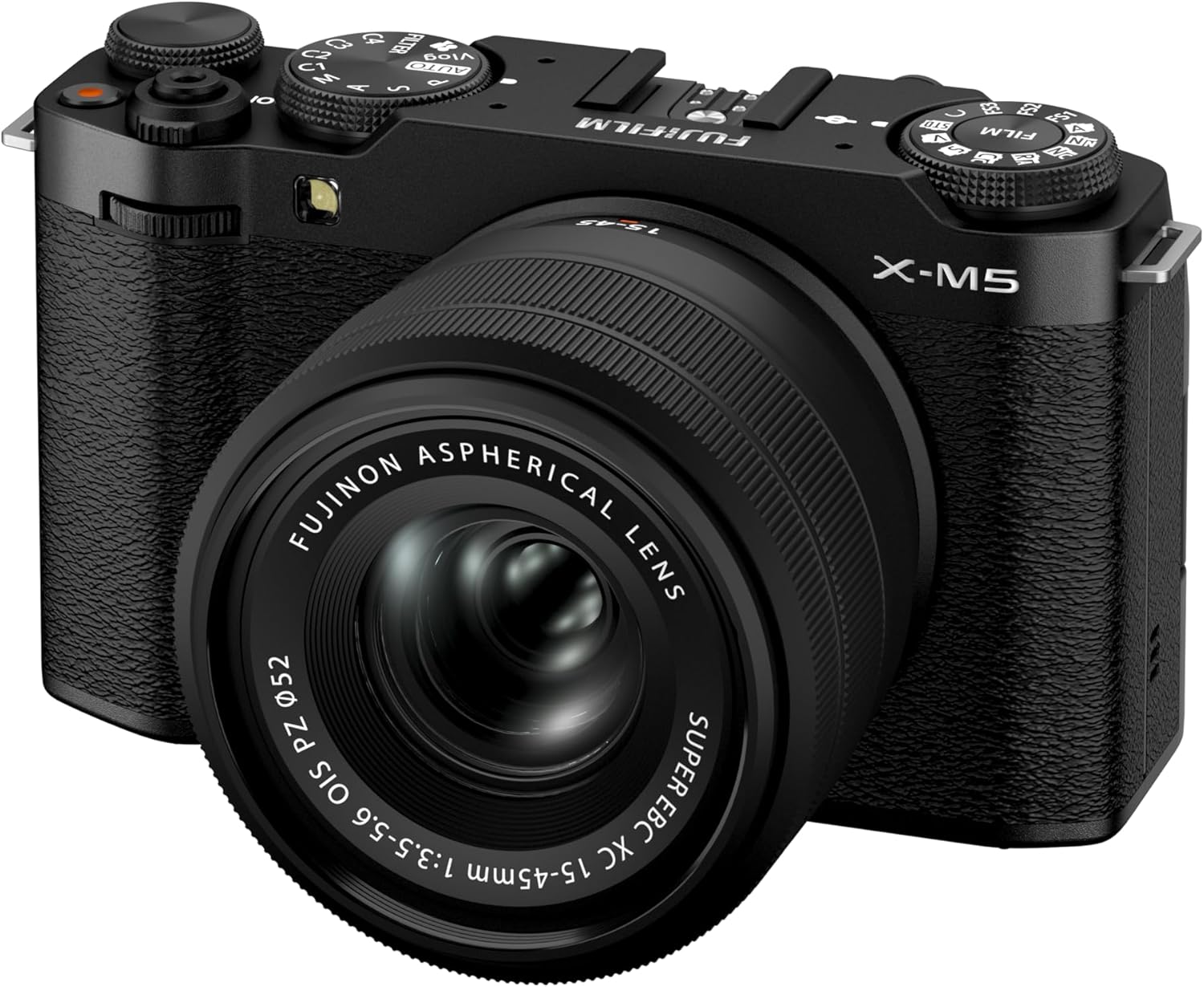 Fujifilm X-M5 Mirrorless Digital Camera, Black + XC 15-45mm Lens