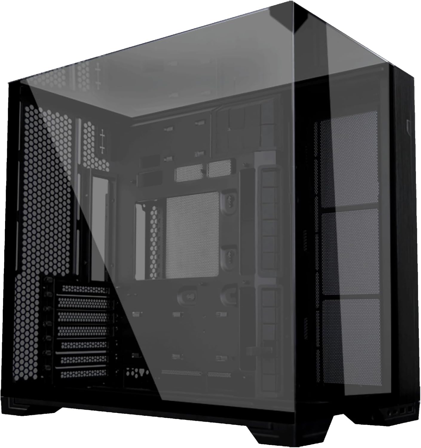 Lian Li O11 Vision Compact Black-Steel-Tempered Glass ATX Mid Tower Computer Case-Back Connect Support-O11VPX