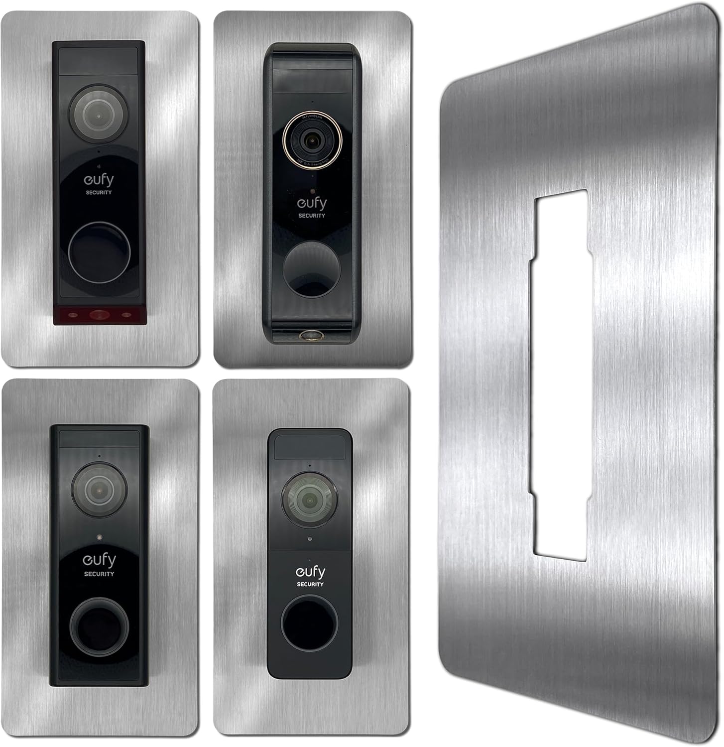 Stainless Steel Faceplate, Accessories for Eufy Video Doorbell / Video Doorbell, E340, 2K HD, S330, S220, C30, C31, Bracket, Plate, Plate for Bell