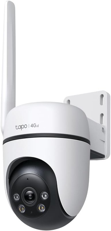 Tapo C501GW 4G Outdoor Surveillance Camera, SIM Card(Not Included), No Need Wi-FI, Colorful Night Vision Starlight, Free AI Detection, IP66, Local and Cloud Storage