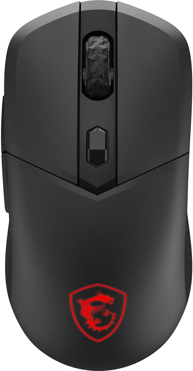MSI Versa MS0731 300 W Wireless Gaming Mouse, Lightweight, 60g, Wired Wireless, Symmetrical,