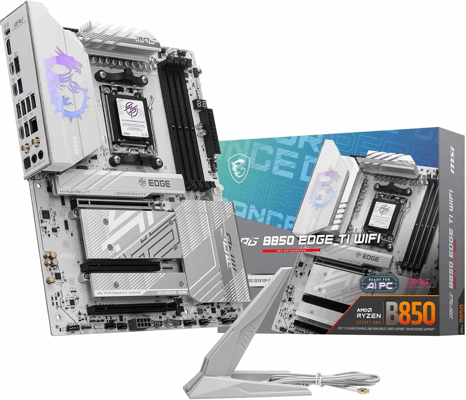 MSI AM5 ATX MPG B850 EDGE TI WIFI Motherboard
