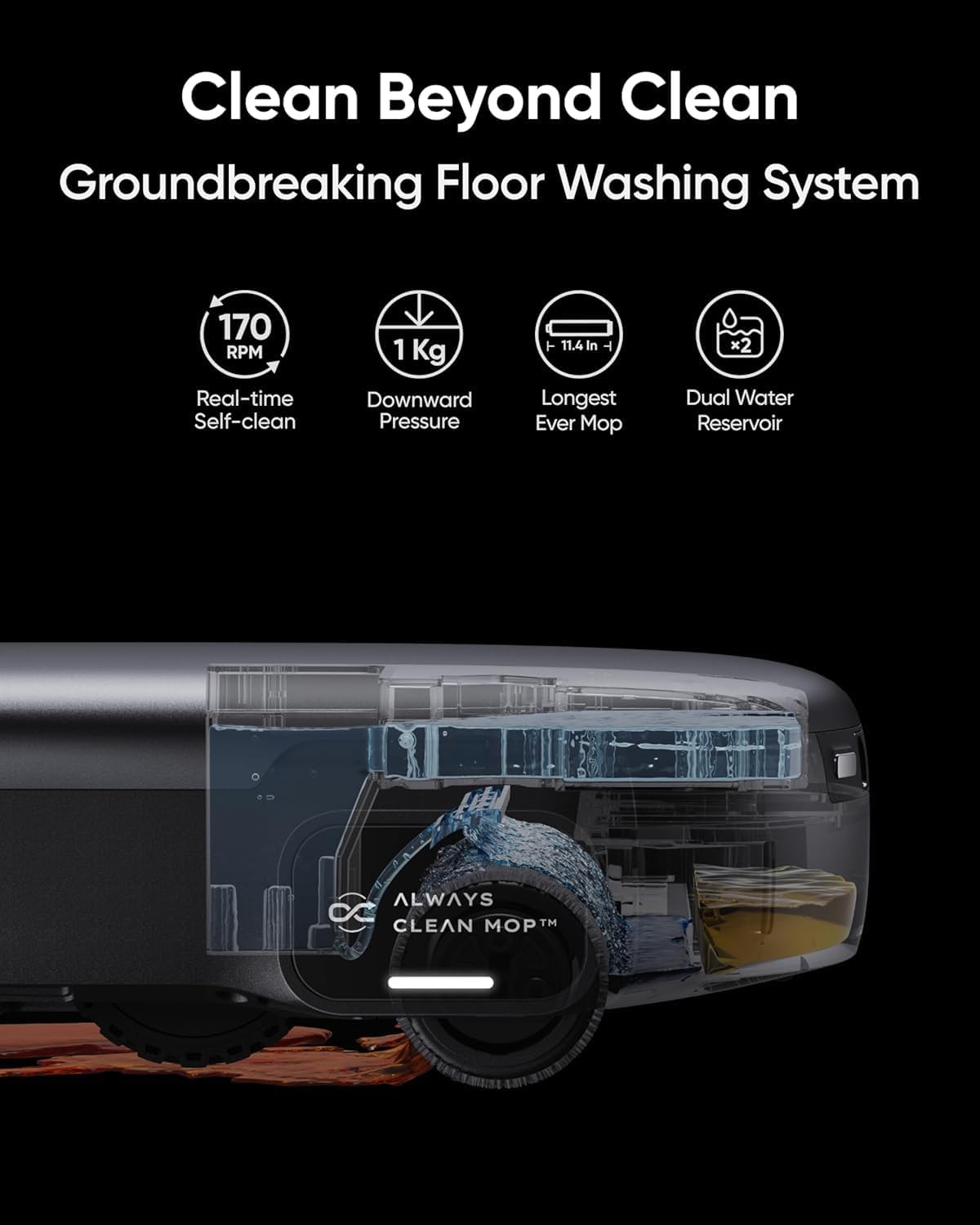 Eufy S1 Pro Robot Vacuum Mop Combo, 8000Pa Suction, All-in-One Station, Self-Emptying & Auto-Washing System, Ozone Clean Technology