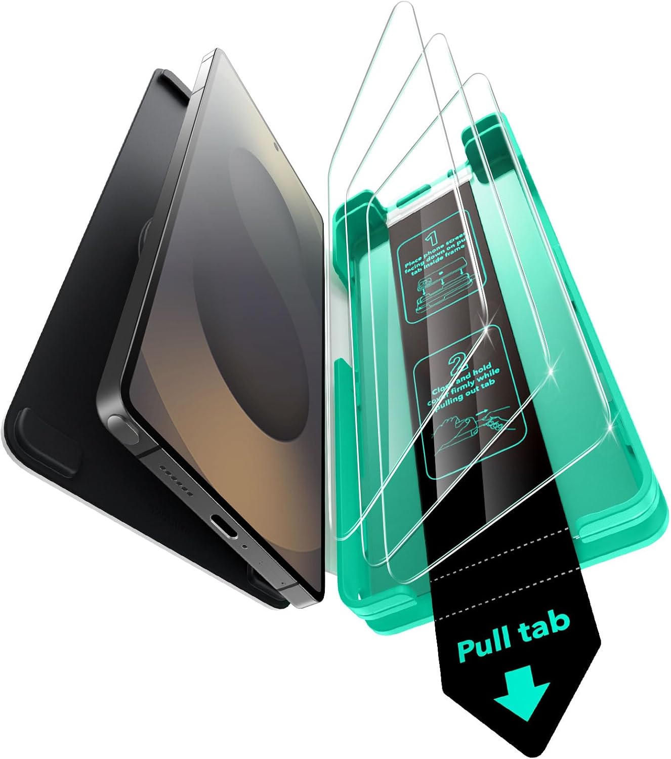 ESR Screen Protector for Samsung Galaxy S25 Ultra - 9H+ Tempered Glass, 3-Pack with UltraFit Tray