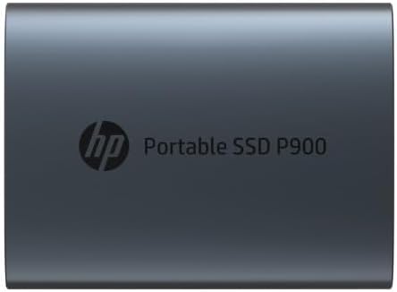 HP P900 1TB 2000MB/S-2000MB/S Type-C 3.2 Ps4-Ps5-Pc-Phone-Tablet-Camera Compatible External Portable SSD Black - 7M693AA (Grey)