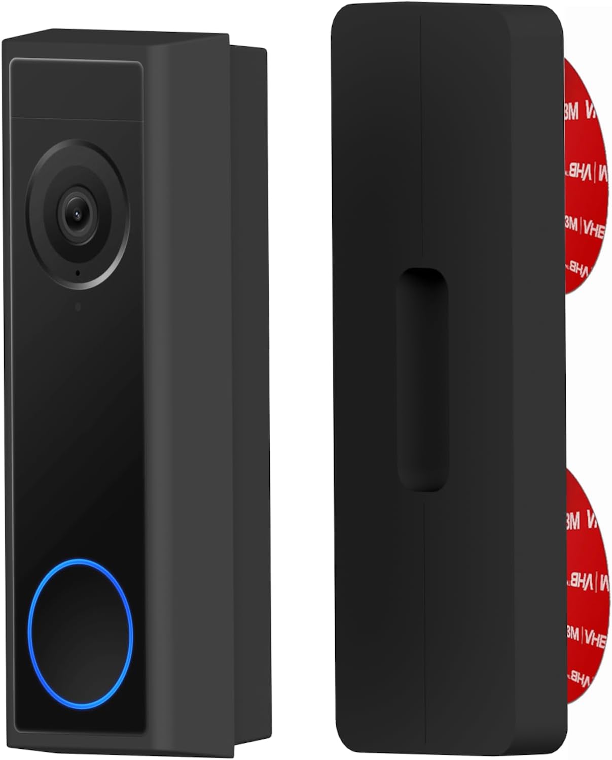 No Drill Adhesive Sticky Mount for All Eufy Doorbells Battery and Wired 1080p, 2k, Pro, S220, Dual 2K, S330, E340, C30, C31 No-Drilling Protect The Walls, Wedge