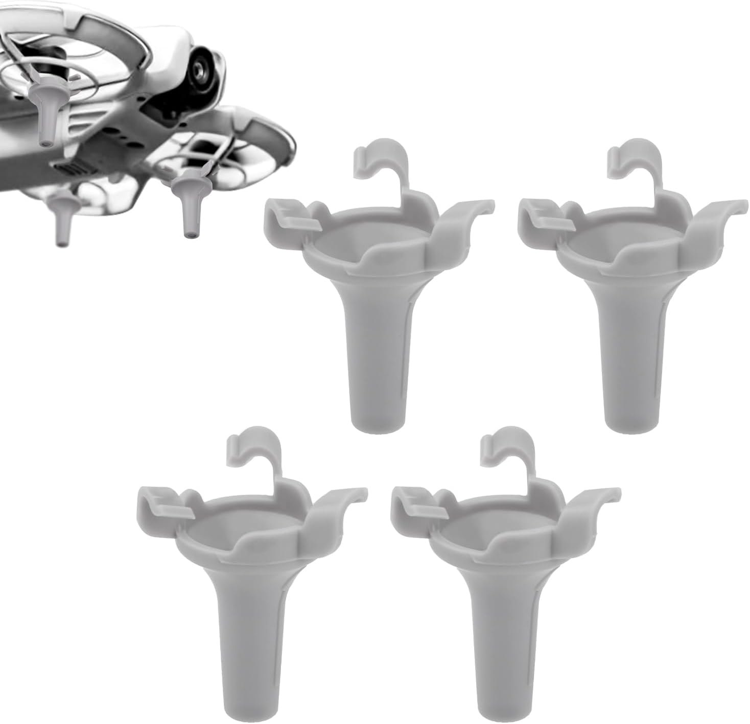 4pcs Landing Gears for DJI NEO Drone, Lightweight Plastic Drone Landing Pads Anti-Scratch Protective Bracket Portable Landing Legs for DJI NEO Drone Accessories