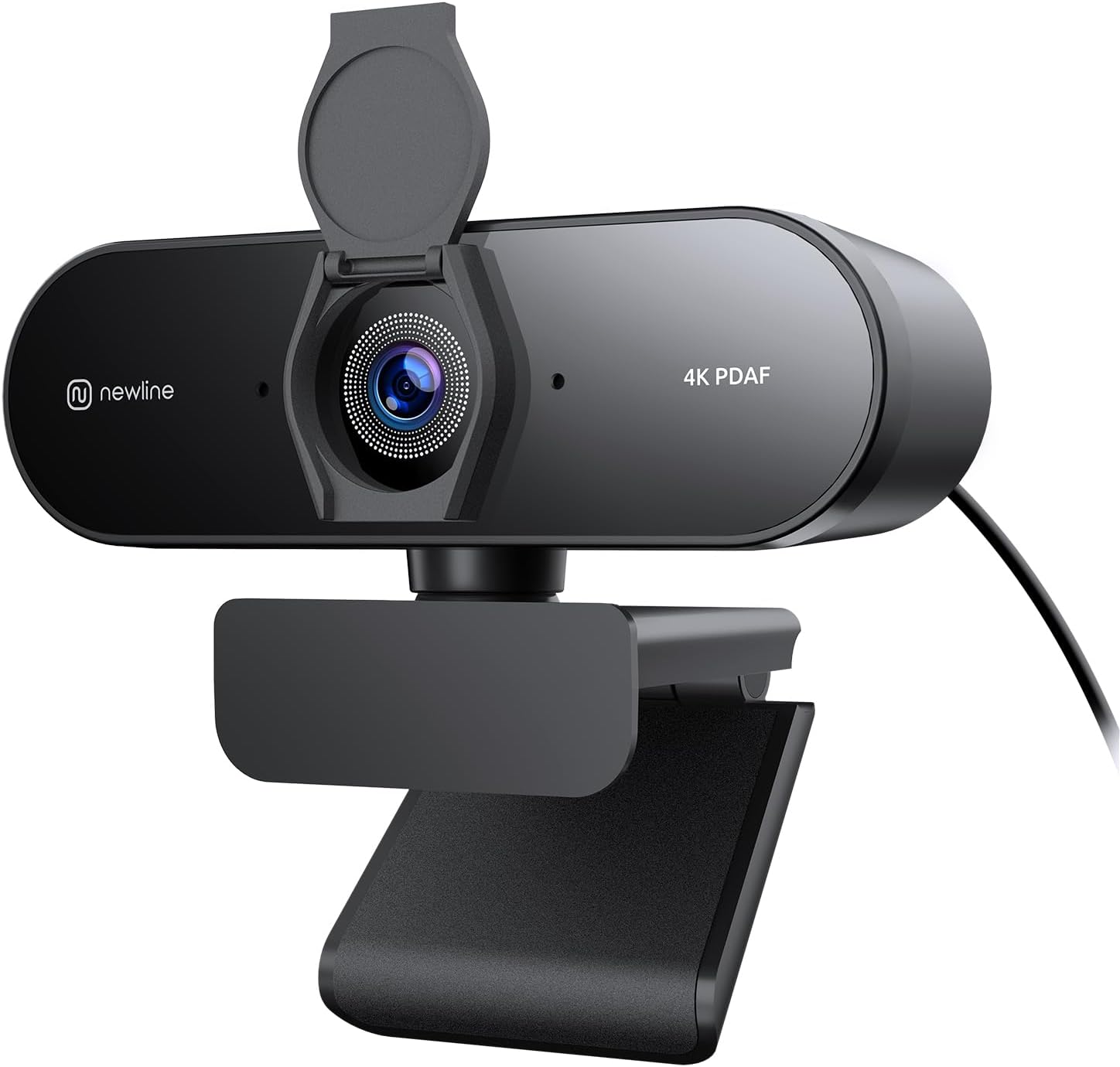 4k Webcam with 2 Micros, 12 Megapixels, Instant Dual PDAF/CDAF Auto Focus, 1080p@60FPS, Clear Stereo Sound, Automatic Light Correction, USB PC Camera for Windows MacOS Streaming
