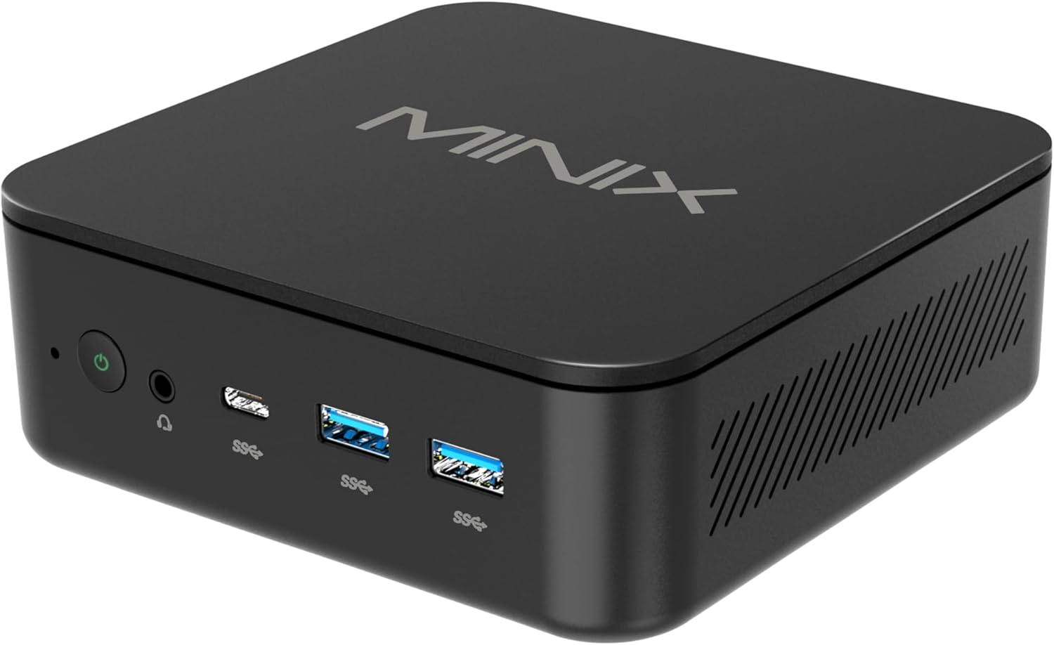 MINIX NGC-NR660 Mini PC, AMD Ryzen 5 6600H, 16GB DDR5, 512GB PCIe 3.0 SSD, Compact Windows 11 Pro Micro Desktop Computer, Dual 2.5G LAN,Triple 4K Display, USB-C 4.0, WiFi 6E for Home/Office/Gaming
