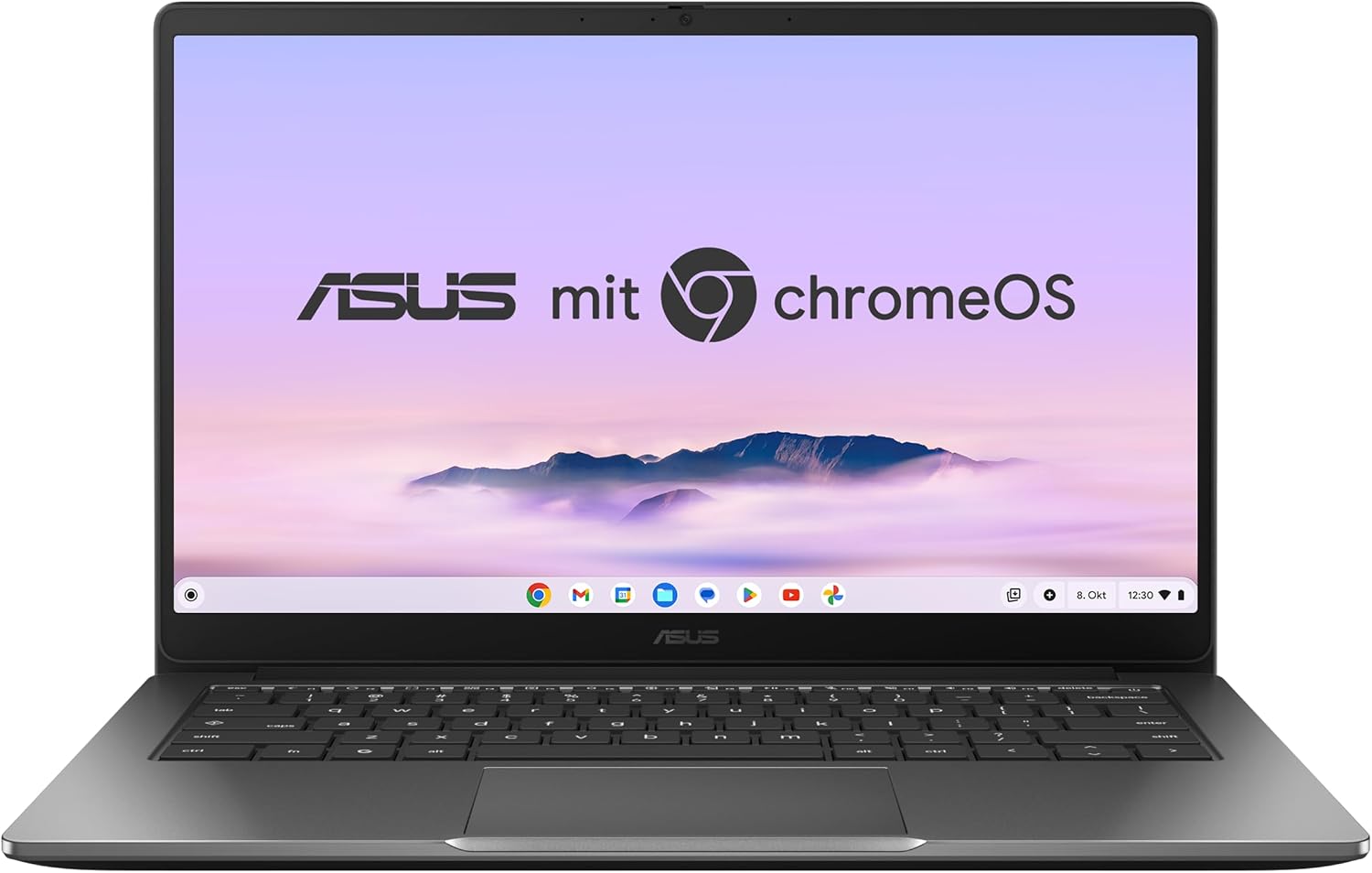 ASUS Chromebook Plus CX14 CX1405CTA Laptop | 14" FHD 16:9 IPS Display | Intel Core 3-N355 | 8GB RAM | 128GB eMMC | Intel UHD | ChromeOS | QWERTZ | Rock Grey