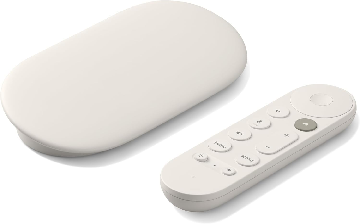 Google TV Streamer 4K (2024) — 32GB Storage, Voice Search Remote, Smart Home Hub, Porcelain