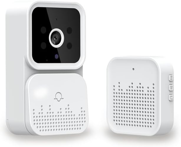 Video Doorbell Camera, Wireless Intelligent Video Doorbell 2.4GWiFi, 2-Channel Audio, Night Vision, SD Card/Cloud Storage, Home Security, Surveillance Camera