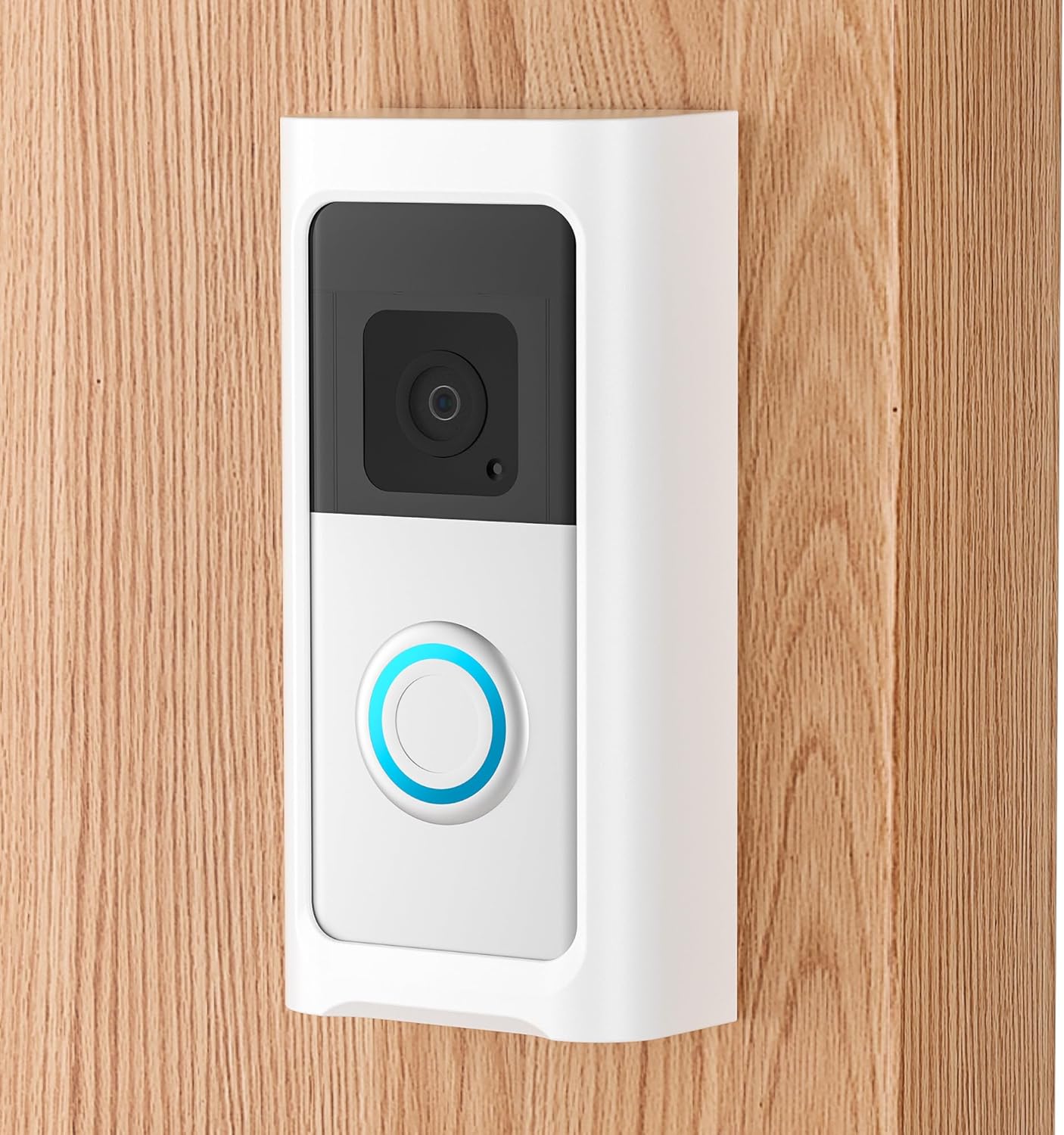 Adhesive Video Doorbell Mount No Drill Compatible with Ring,Holder Bracket for Apartment Door for Battery Doorbell (2024),Battery Doorbell Plus/Pro,Video Doorbell 4/3/ 3 Plus/ 2020 Release (White)