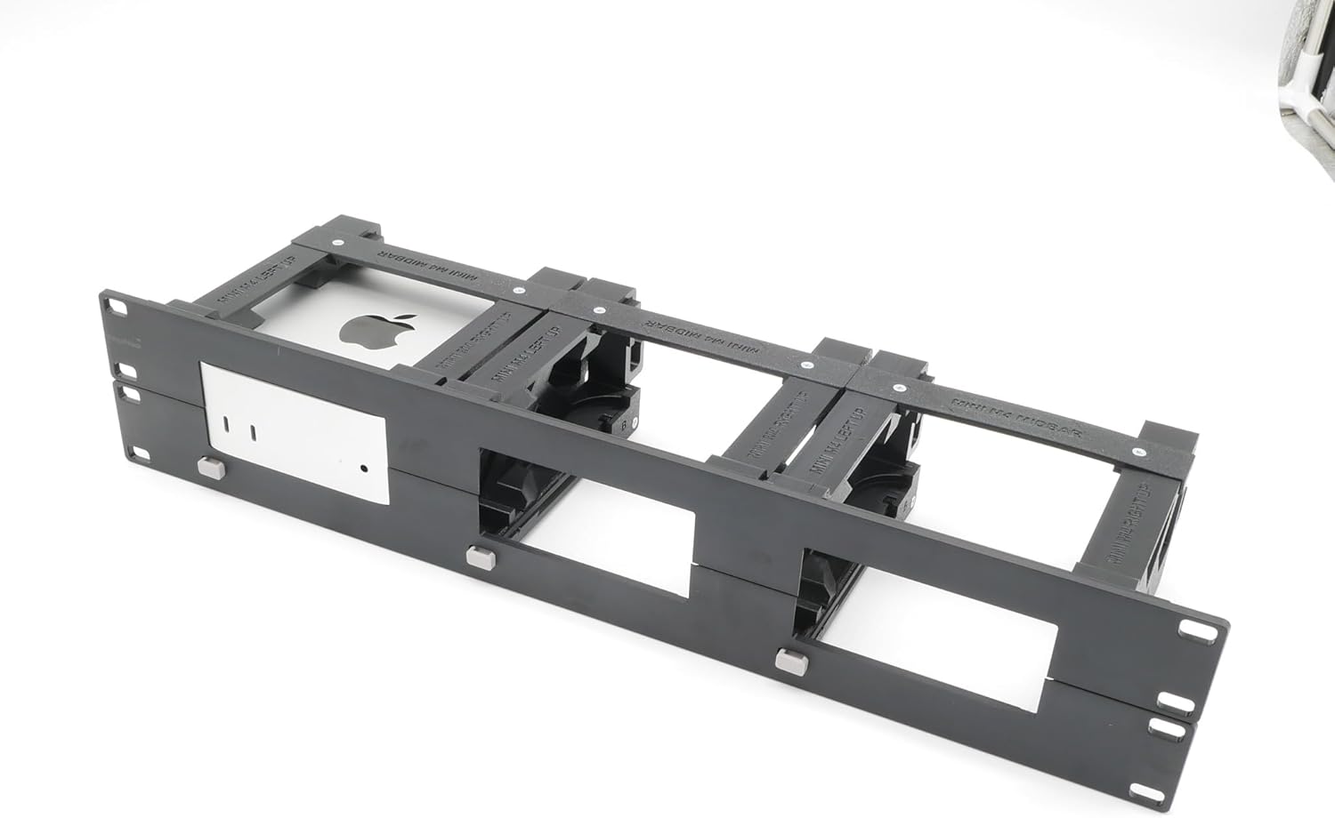 thingsNrack Rack Mount for 3 pcs Apple mac Mini M4 with Remote on/Off Button no keystones