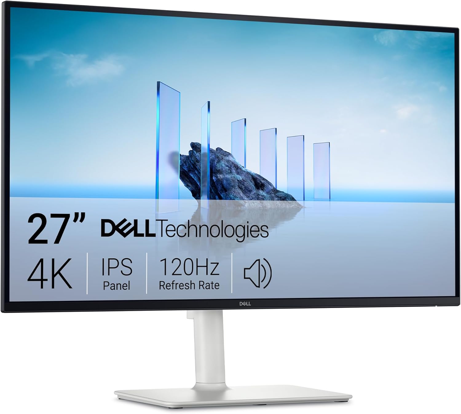 Dell 27 Plus 4K Monitor S2725QS, 27-inch 4K 120Hz IPS, AMD FreeSync Premium, sRGB 99%, Built-in Speakers
