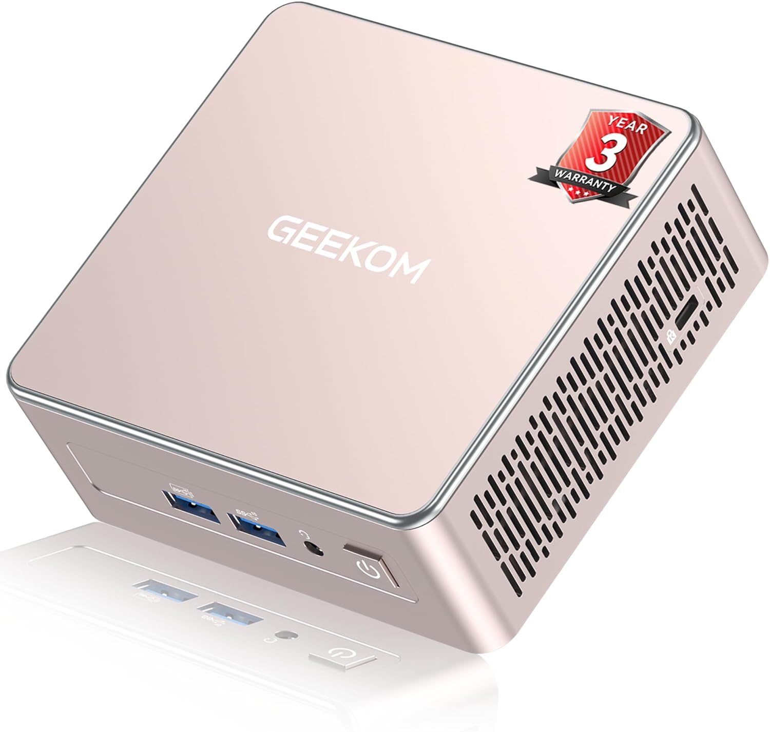 GEEKOM A5 [The Ultimate Mini PC for Home and Office] with AMD Ryzen 5 7430U (up to 4.3GHz)|16GB DDR Expandable RAM (Not LPDDR)| 512GB SSD | Windows 11 Mini PC | 8K | USB 3.2 | SD Slot