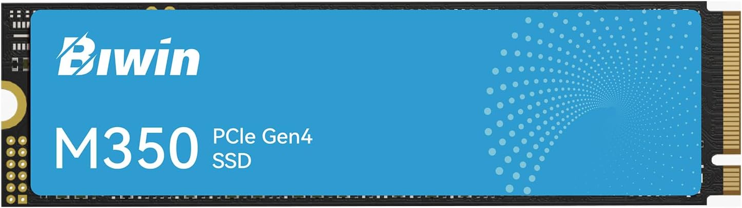 Biwin SSD PCIe 4.0 NVMe M.2 2280 Internal PC Solid State Drive for Laptop & Desktop (Read 6000MB/s | Write 5000MB/s, 4TB)